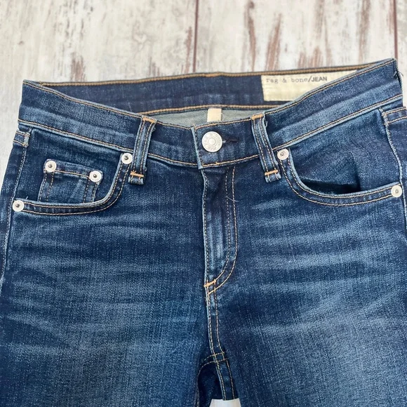 Rag & Bone Skinny Jeans Dark Wash Size 24 Cotton Blend NWOT - Picture 6 of 16